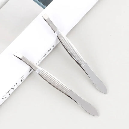 1pc Portable Stainless Steel Smart Design Eyebrow Hair Remove Tweezer With LED Light Makeup Tool