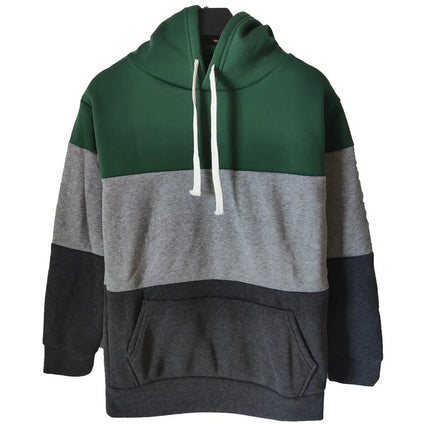 Thickened Fleece Long Sleeve Hoodie Jacket Loose Fit Pure Color Sweatshirt for Women Autumn Winter Polyester Fiber Casual Style