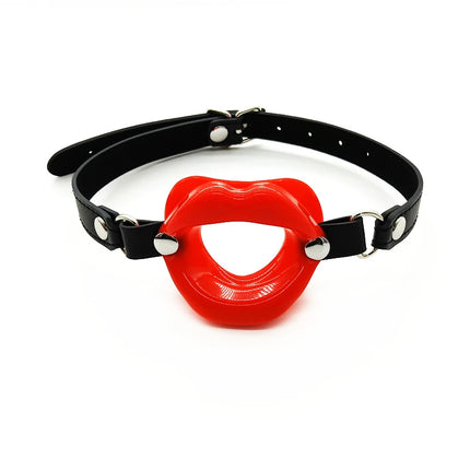 Female Blowjob Toy Sex Slave Rubber Lips O Ring Open Mouth Gag Oral Fetish Bdsm Bondage Restraints Erotic Sexual Toys Adult Game