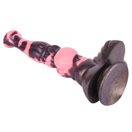 FAAK Silicone Long Penis Fantasy Knot Horse Dildo With Sucker Sex Toys For Women Anal Plug Female Masturbator Adult Games