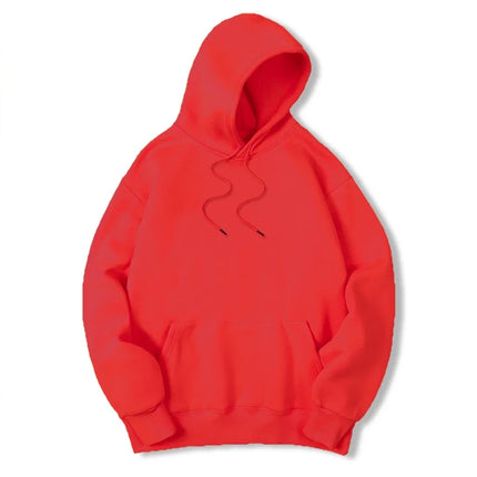 Men's solid-color hooded sweater a loose and breathable brand hooded fashion streetwear for men