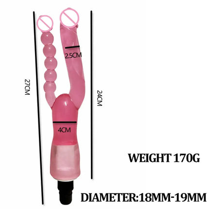 FREDORCH Sex Machine Attachments Fascia Gun Massage Head to Silicone Dildo Sex Toys for Men Women Vibrators Penis Masturbation