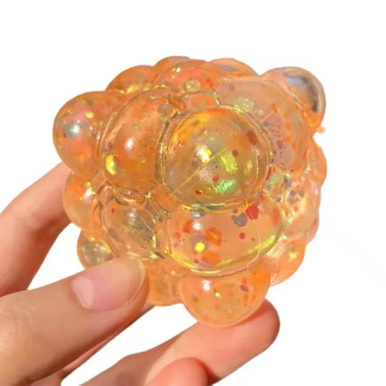 Squishy Shining Brightly Cube Maltose Squeeze Toy Stress Relief Squishy Slow Rise Squishy Sensory Colored Stress Ball Party Gift
