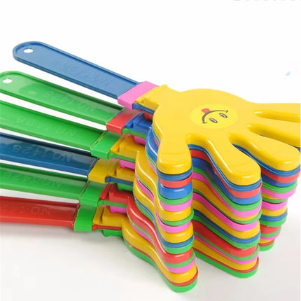 2pcs Color Random Fashion Colorful Hand Clapper Props Children Palm Clap Cheering Birthday Gift Party Favors Clapping Toys
