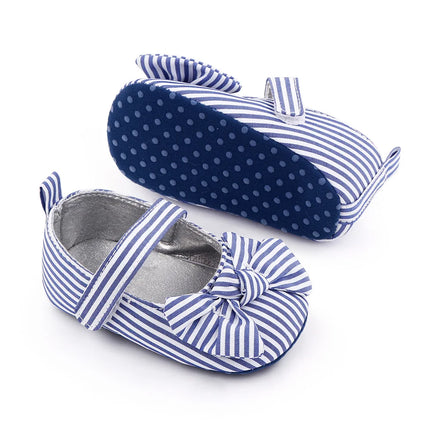 Baby Girl Princess Shoes Soft PU Classical Bowknot Beautiful and Cute for Newborn Girl Spring and Summer Prewalking 2023 Fashion