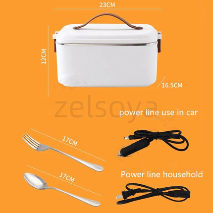 Electric lunch box Home car or truck food warmer thermal insulation portable bento box office heating lunch box