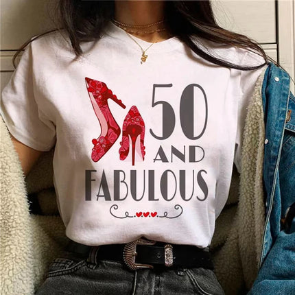 I Am 39 Plus Middle Finger Print Women T-shirts Short Sleeve Female Tshirts I Am 49 Plus Middle Finger Graphic T Shirt Y2k Tops
