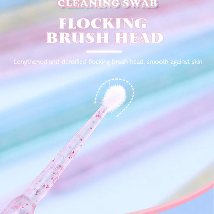 50/100PCS Disposable Eyelash Cleaning Brush Lip Brushes Micro Cotton Swab Eyelash Extension Individual Lash Removing Makeup Tool