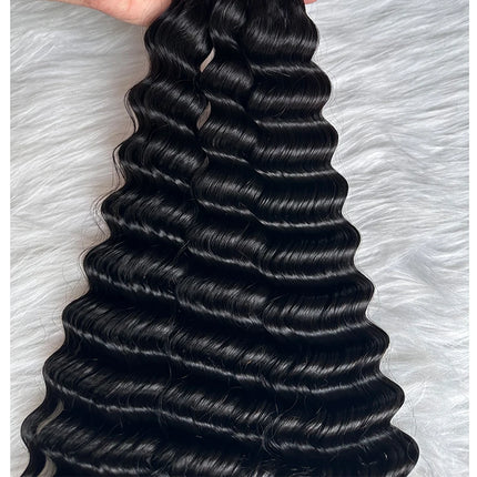 Bulk Human Hair for Braiding #4 #30 Color Blonde Human Hair Bulk No Weft Braids Hair Extensions for Women 1/3/4pcs /lot