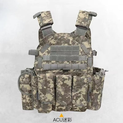 Kids Tactical Vest - Nylon Camo Gear for Training & Outdoor Play / Gilet Tactique Enfant - Équipement Camouflage en Nylon