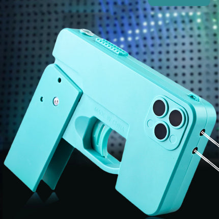 Folding Water Gun Toy, Simulate Shape of Mobile Phone Long Firing Range Outdoor Beach Bathroom Pool Play Water Gifts for Kids
