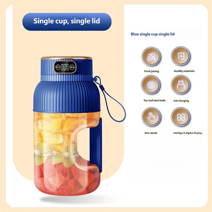 Fruit Juicer Cup Portable Electric Fruit Mixer Stirrng Cup Large Capacity Smoothie Quick Making Bottle Suitable Juice Production