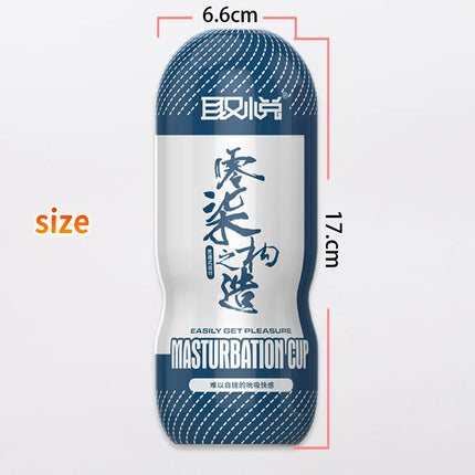 Male Masturbator Cup Soft Silicone Pussy Transparent Vagina Adult Goods Endurance Exercise Vacuum Pocket Sex Toy for Men Adult