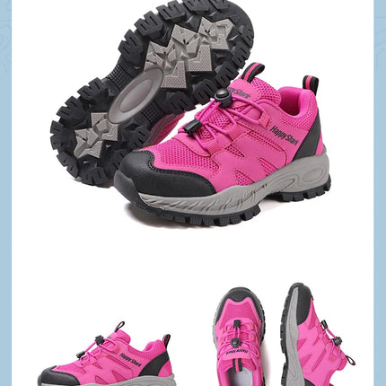 New Hiking Shoes Children Designer Climbing Trekking Sneakers for Boy Girl Leather Outdoor Sports Work Kids Shoes Run Shoes