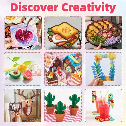 2.6mm 96 Colors Hama Beads DIY Craft Toys 3D Puzzle Iron Beads Creative Handmade Materials