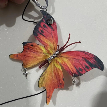 Exquisite Phalaenopsis Orchid Lily Keychain Creative Simulation Flower Bag Pendant Fashion Backpack Decoration Accessories Gifts