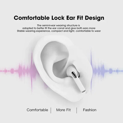 TWS Bluetooth Headset HiFi Wireless Headphone Mic Noise Reduction Earbuds Sport Motion Earphone For Smartphone