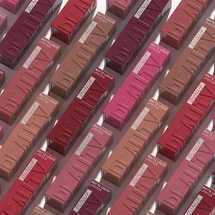 8Pcs/Set Nude Brown Matte Liquid Lipstick Velvet Sexy Dark Red Lip Glaze Non-stick Cup Not Easy To Fade Lip Gloss Lipstick Makeu
