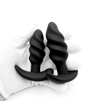 Silicone Threaded Anal Plug 4 Sizes Anal Plug Butt Plug Unisex Wearable Stopper Adults Sex Toys for Men Women Trainer
