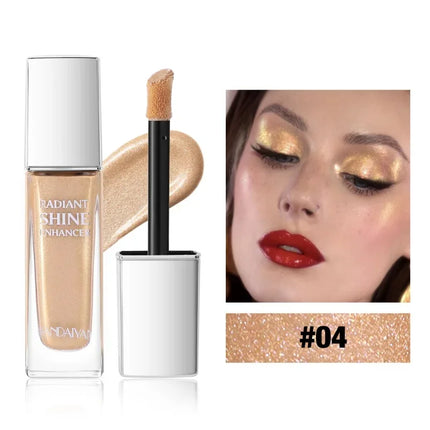  Liquid Highlighter Starlight Liquid Fine Sparkle for Face Body Long-Lasting Glow for Stage Festival & Photography Makeup