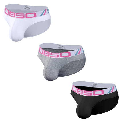 1/3Pcs Cotton Breathable Man Underwear Briefs High-Stretch Men's Sports Briefs Sissy Sexy Low Waist Bikini Underpants Lingerie