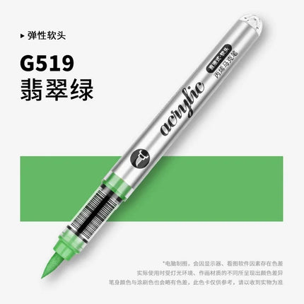 GRASP 120/1 Colors Acrylic Marker Pens Waterproof Pen Soft Brush Nib Student Art for Glass Stone Art School Supplies Stationery