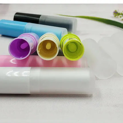 500PCS 4g Frosted cap lipstick tube, six-color empty lipstick tube, moisturizing lipstick cosmetic packaging empty tube
