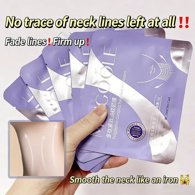 Peptide Firming Neck Mask: Lifts and Firms Neck Skin, Reduces Fine Lines, Deeply Moisturizes, Makes Skin Glow, Nourishing Neck Care