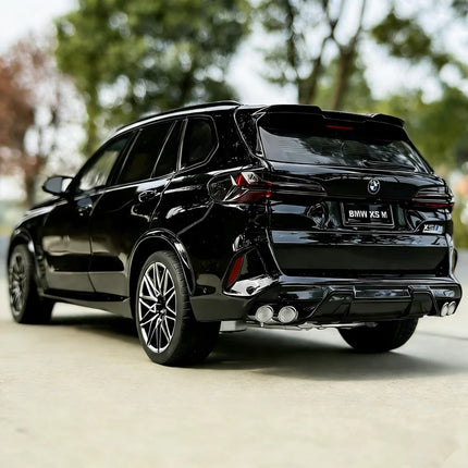 1:24 BMW X5M X5 SUV Alloy Car Model Diecast Metal Off-road Vehicles Car Model High Simulation Sound and Light Childrens Toy Gift