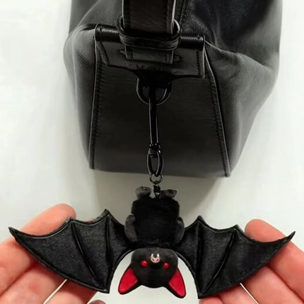 Gothic Style Bat Keychain Soft Portable Lightweight Bat Hanger Decoration Novelty Pendant Backpack Ornament