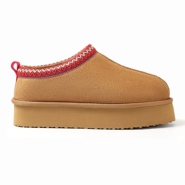 Comwarm Winter Fuzzy Women's Slippers Fluffy Warm Outdoor Slides High Quality Cotton Shoes Platform Plush Lining Women Slippers
