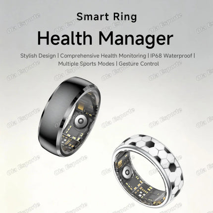 Ola Esporte Smart Ring Vibration Alerts Gesture Swipe Videos Messages Alarms Vibration Heart Rate Health Monitoring Smartring