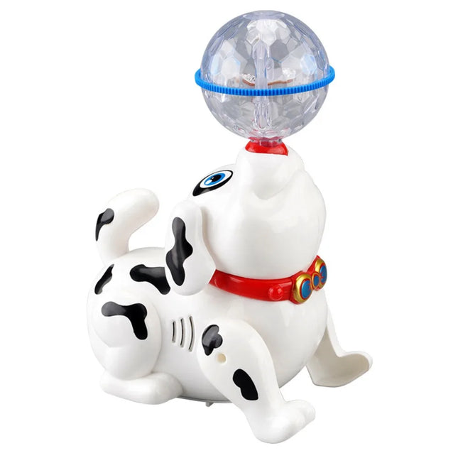 With Ball Spinning Dalmatian Toys Smart Walking Electronic Stunt Bump Go Dancing Dog Dancing Function