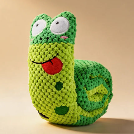Dog Puzzle Toys Plush Sound Pet Toy Foldable Molar Puppy Nail Frog Sniffing Smell Food Interactive Speaker Stuff Dogs Supplies