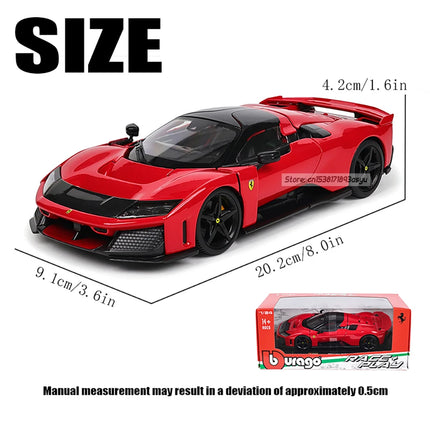 Bburago 1:24 Ferrari F80 Alloy car model Die-casting Metal Children Toy Boyfriend Gift Simulated Classic Collection