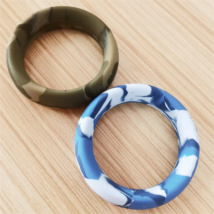 Big Size Silicone Cock Rings For Men Scrotum Testis Restraint Male Delay Ejaculation Penis Lasting Erection Adult Games Reusable