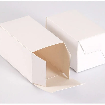 50pcs/lot 3x3 5x5 6x6 8x8 9x9 10x10cm Hight 4 ~ 13cm Card Paper Box Square Lipstick Perfume Essential Oil Bottle Storage Boxes