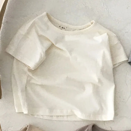 Baby Boy Stripe Shirt Summer Casual Short Bat Sleeve Kids Shirt for Boys Clothing Children Girls Sports Shirt Cotton Tops