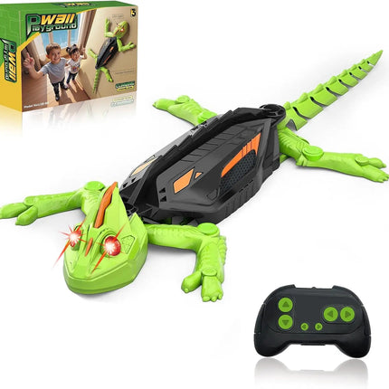 Kids Electric Remote Control Gecko Wall Climbing Toy with LED Eyes Fun Prank Lizard Toys Boys Girls Christmas Sensory Game