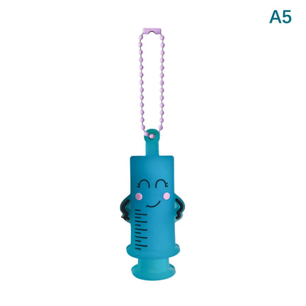 /KQM/Ampoule Bottle Opener Keychain Syringe-Shaped Cutter Nurse Doctor Aid Medication Vial Breaker Tool