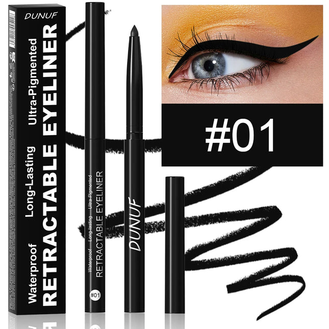 DUNUF 4-Color Longwear Eyeliner Pen – Waterproof & Smudge-Proof Formula for Precise, All-Day Definition