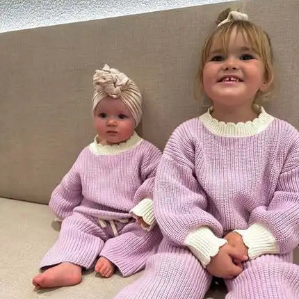 2025 New Style Baby Girl Children Clothes Boy and Girl Fashion and Comfortable Long Sleeve and Pants Casual Two Piece Set