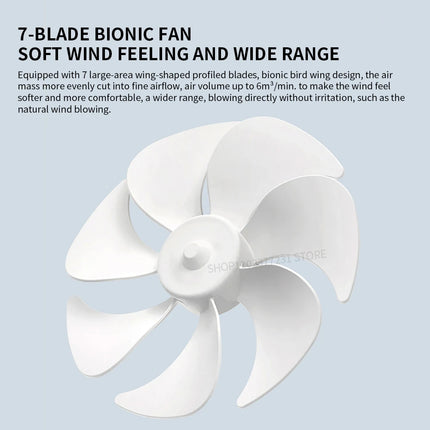 Xiaomi Mijia Desktop Move Fan Type-C Charging 4000 mAh Ultra-long Battery Life Mini Low Noise Desktop Handheld Dual Use Summer