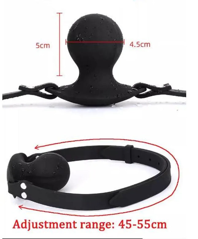 Built in Ball Gag silicone Mouth Plug Electric Shock Open Mouth Gag Bdsm Slave Fetish Dilatation Ball Oral Sex Toys For Couple18