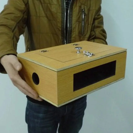 See Thru Tip - Over Box (Wooden) Dove box Flip Over Vanish Box Magic Tricks Magician Stage Illusions Gimmick Props Magia
