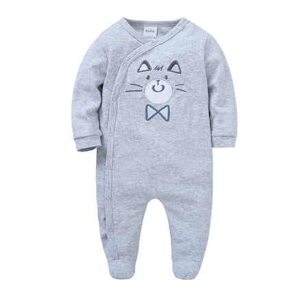 KAVKAS 1/2/3 Pcs Baby Boys Rompers Cartoon Print Overalls Cotton Infant Clothing Kids Jumpsuit Newborn Pajimas 0-3 Months