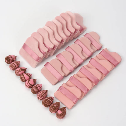 30-Piece Makeup Sponge Set, for Setting Makeup, Applying Makeup, Suitable for All Skin Types