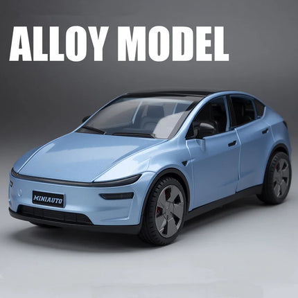 1:32 2026 Model Y SUV Alloy Car Model Diecast Metal New Energy Car Vehicle Model Simulation Sound Light Collection Kids Toy Gift