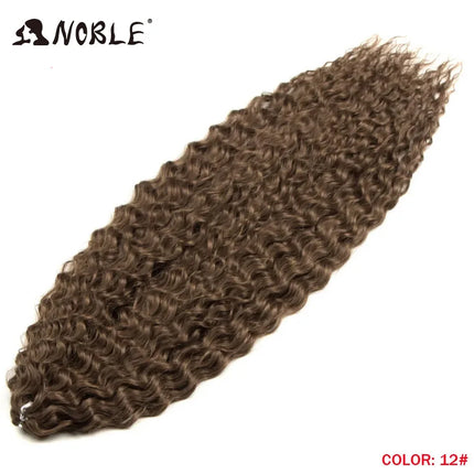 Noble 24Inch 300g Crochet Hair Curl Hair Water Wave Ombre Blonde Twist Crochet Hair Braid Hair Deep Wave Braiding Hair Extension