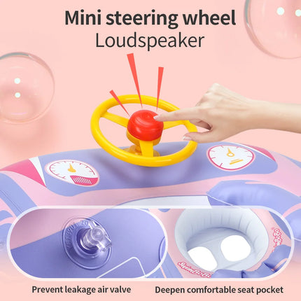 Kids Car Swimming Seat Float Ring Inflatable Infant Floating For Summer Swim Boat Circle Bathing Water Toy with